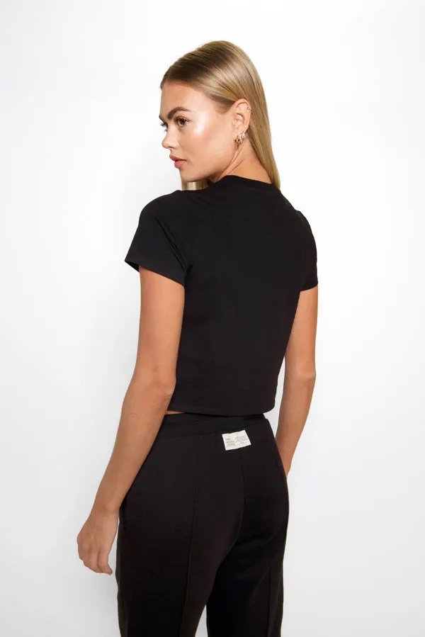 Black Classic Fitted Tee