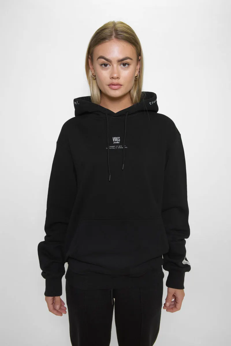 Black 'Definition' Classic Hoodie