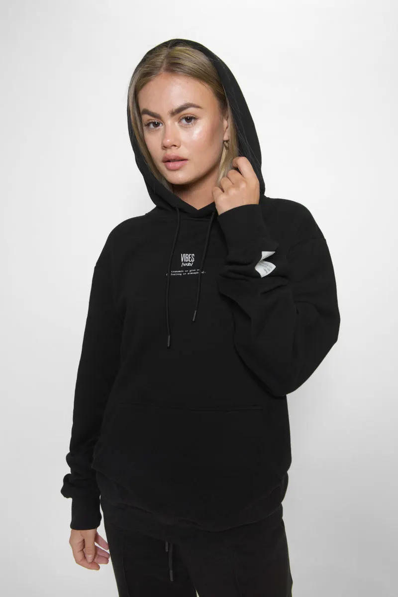 Black 'Definition' Classic Hoodie