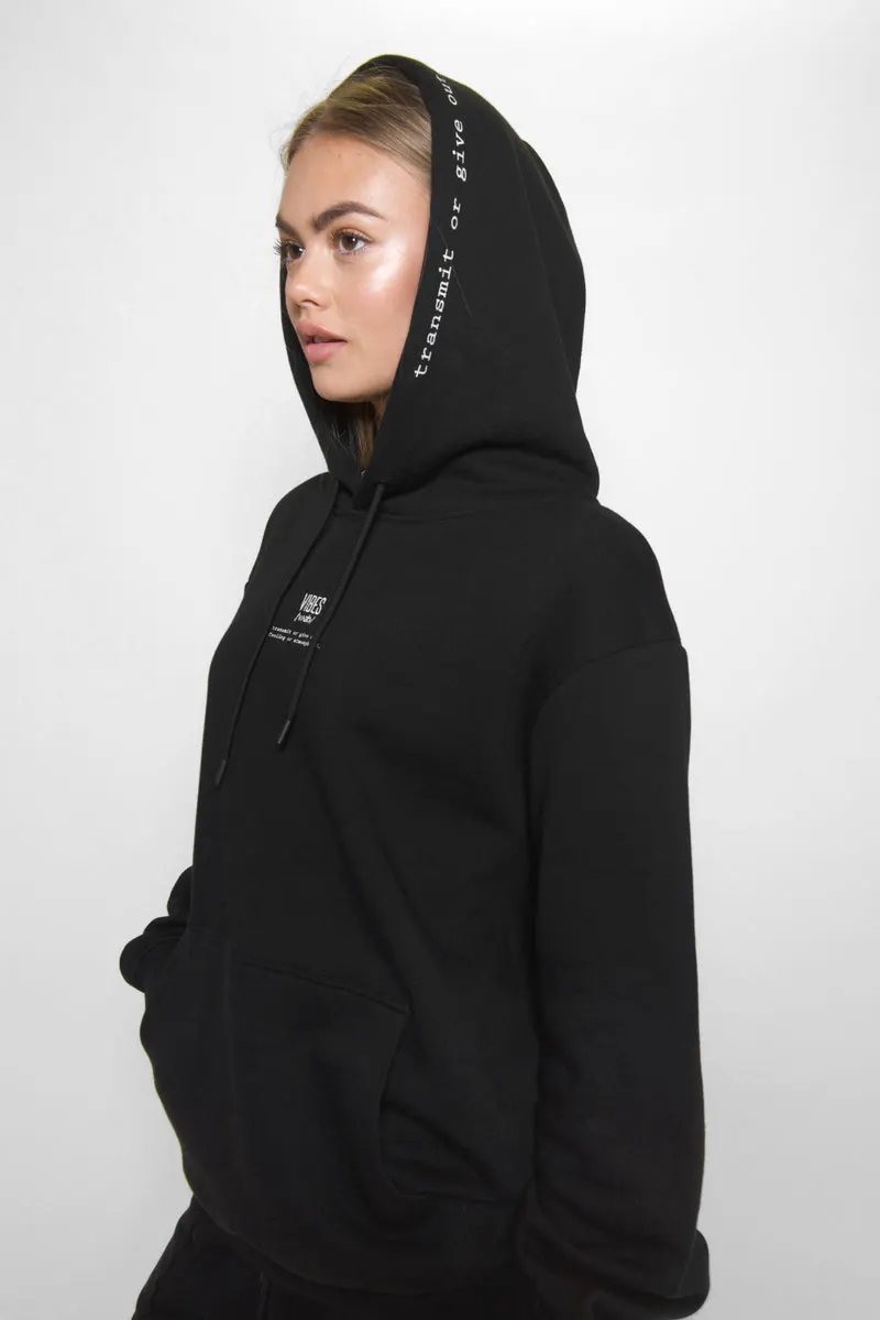 Black 'Definition' Classic Hoodie