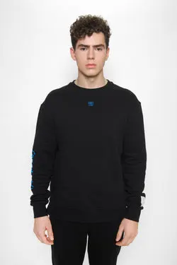 Black 'Phonetic' Classic Sweatshirt