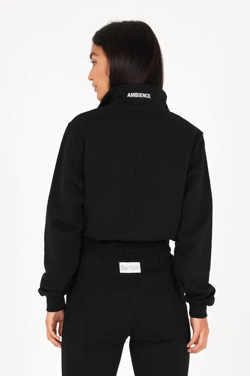 Black Organic Quarter Zip