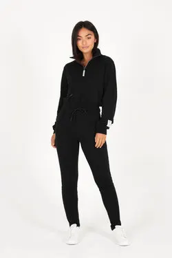 Black Organic Quarter Zip