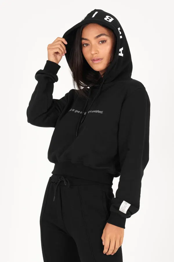 Back Organic Cropped Hoodie