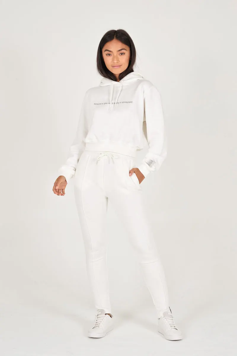 Off-White Organic Cropped Hoodie