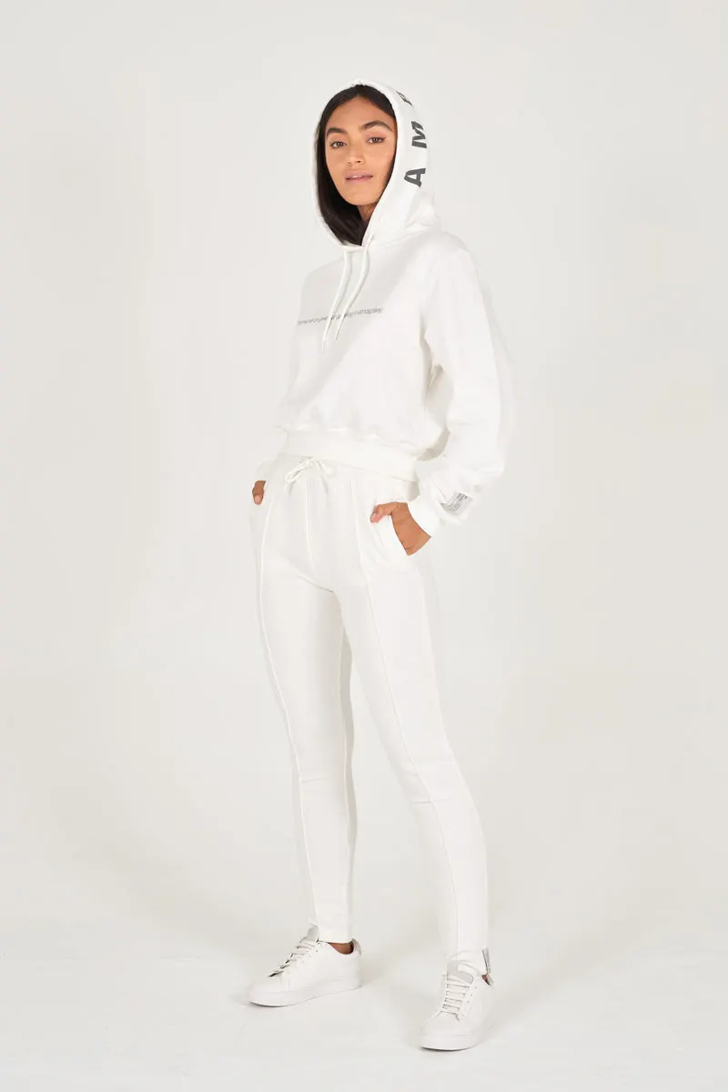 Off-White Organic Cropped Hoodie