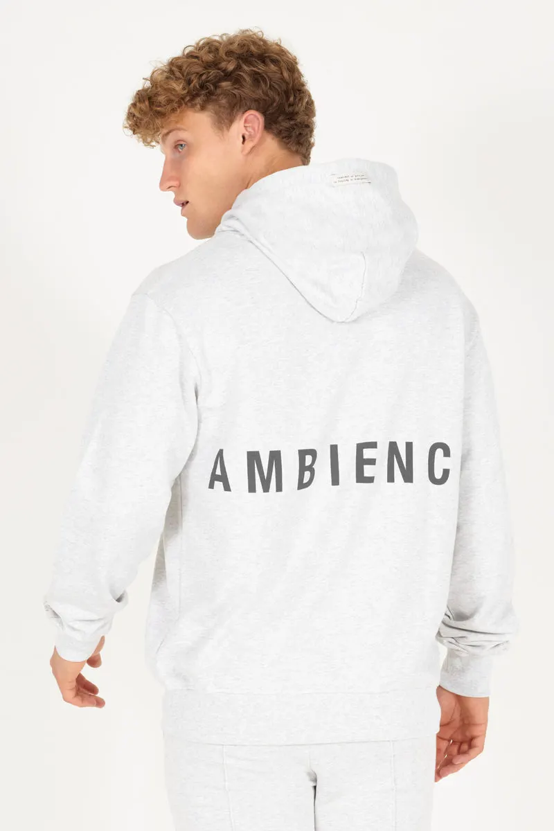 Grey Melange Organic Hoodie
