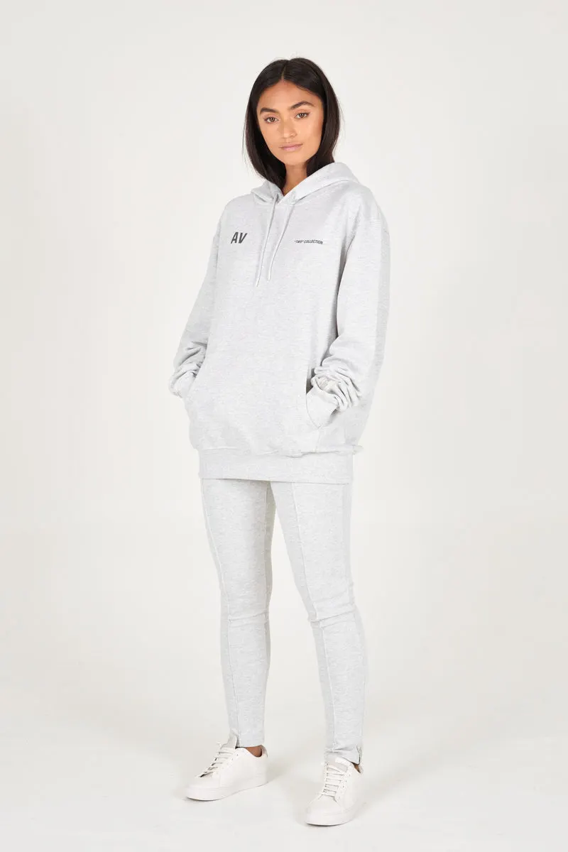 Grey Melange Organic Hoodie
