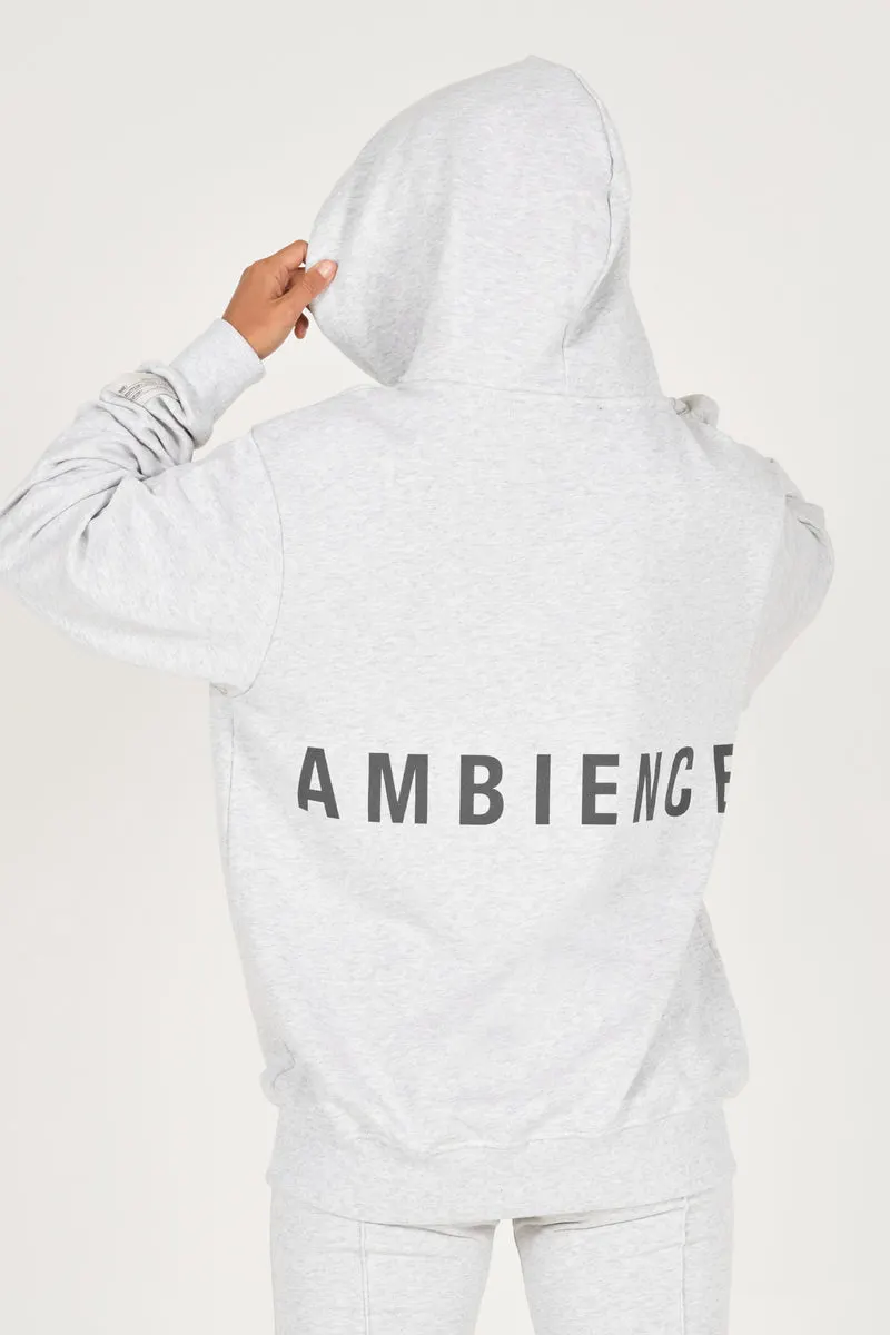Grey Melange Organic Hoodie