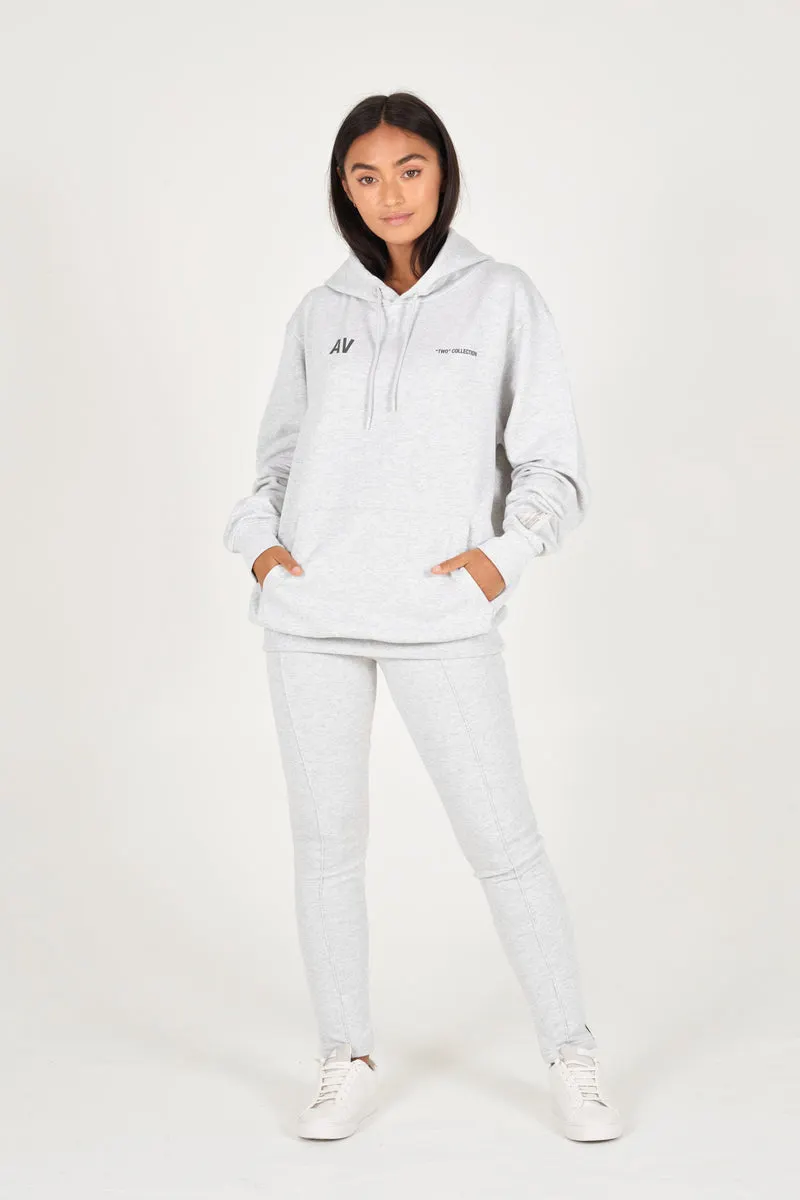 Grey Melange Organic Hoodie