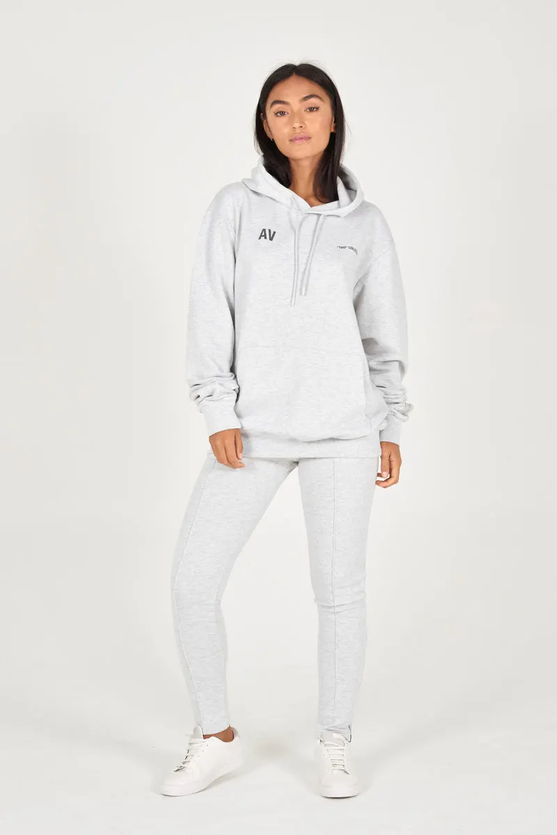 Grey Melange Organic Hoodie