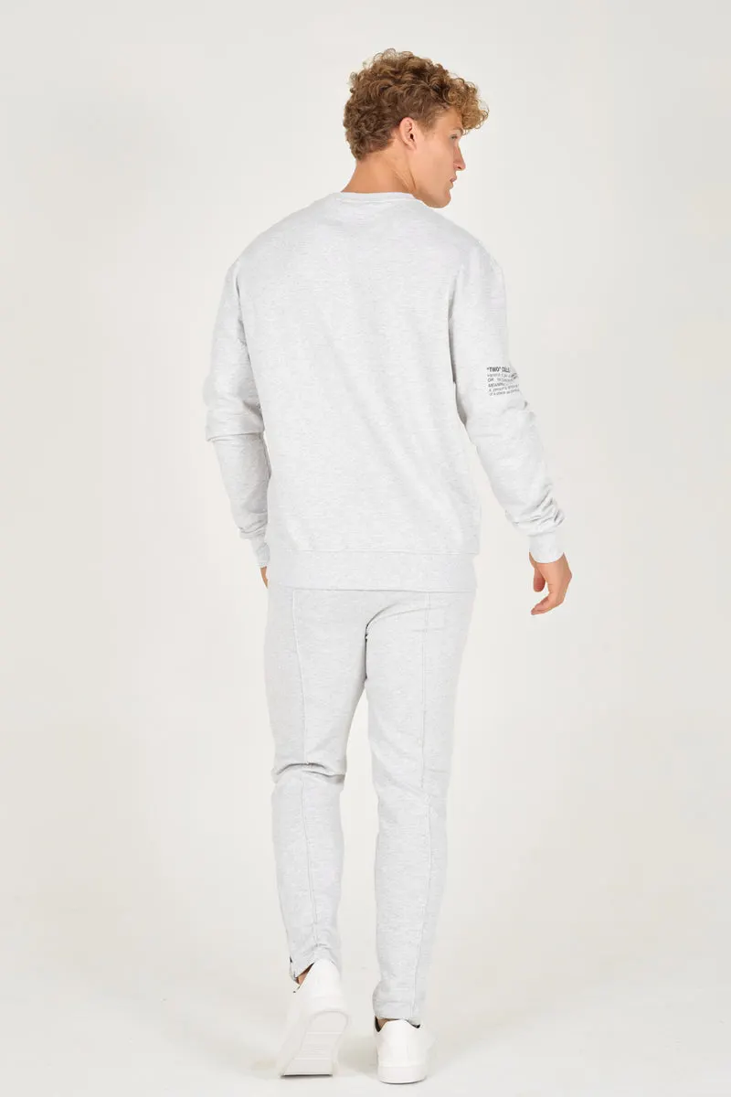Grey Melange Organic Sweatshirt