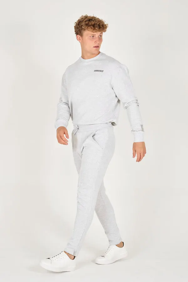 Grey Melange Organic Sweatpants