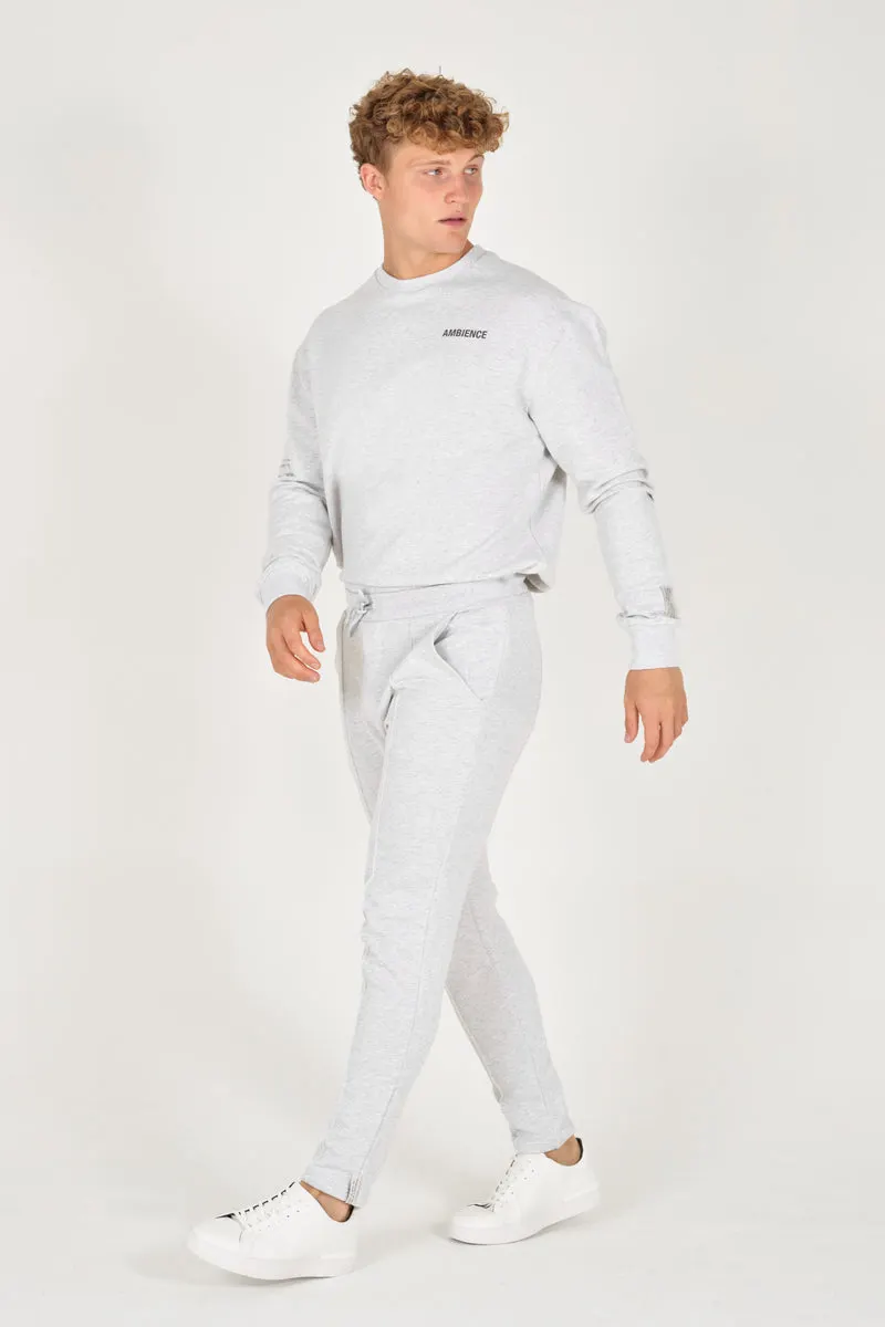 Grey Melange Organic Sweatpants