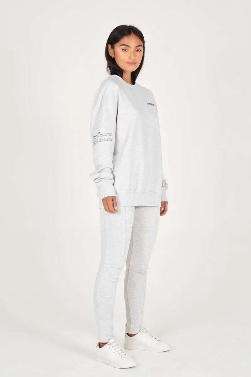 Grey Melange Organic Sweatshirt