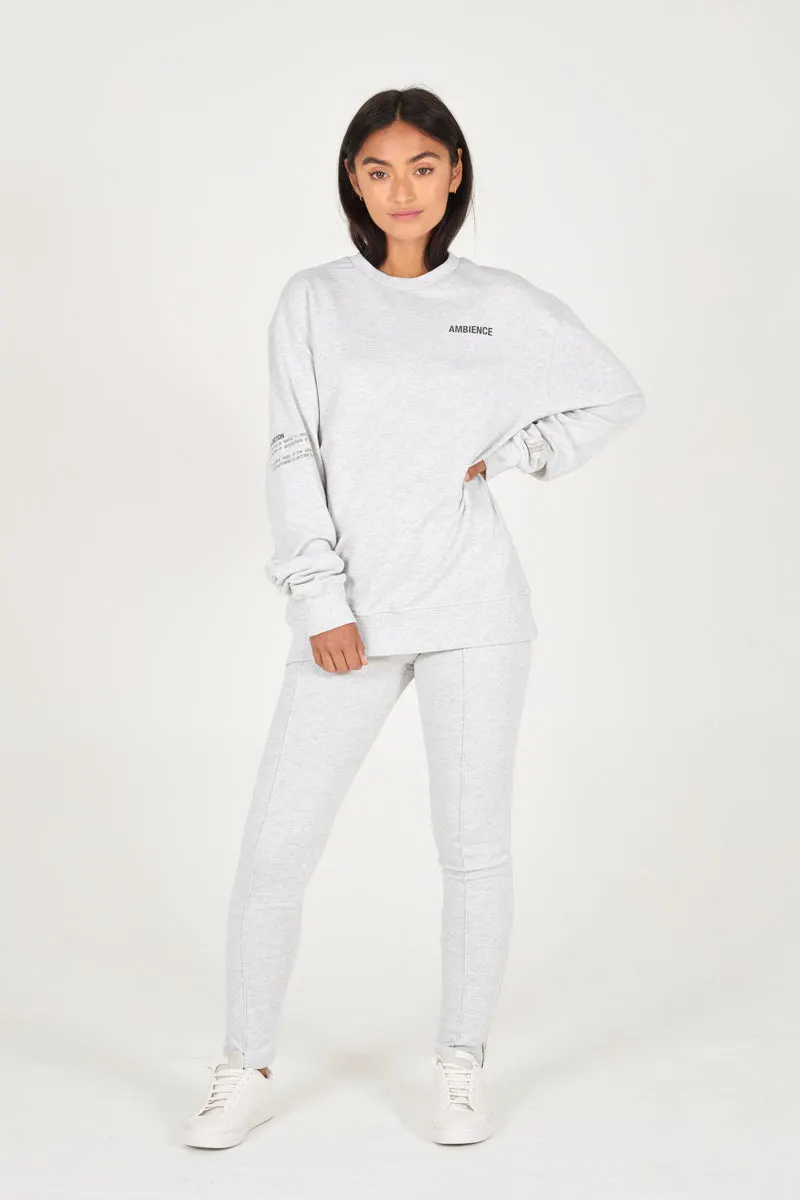 Grey Melange Organic Sweatshirt