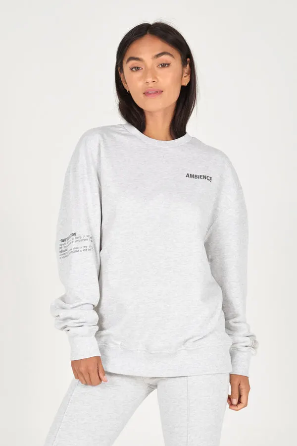 Grey Melange Organic Sweatshirt