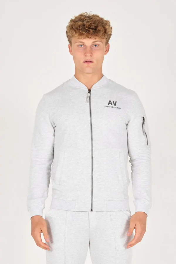 Grey Melange Organic Bomber
