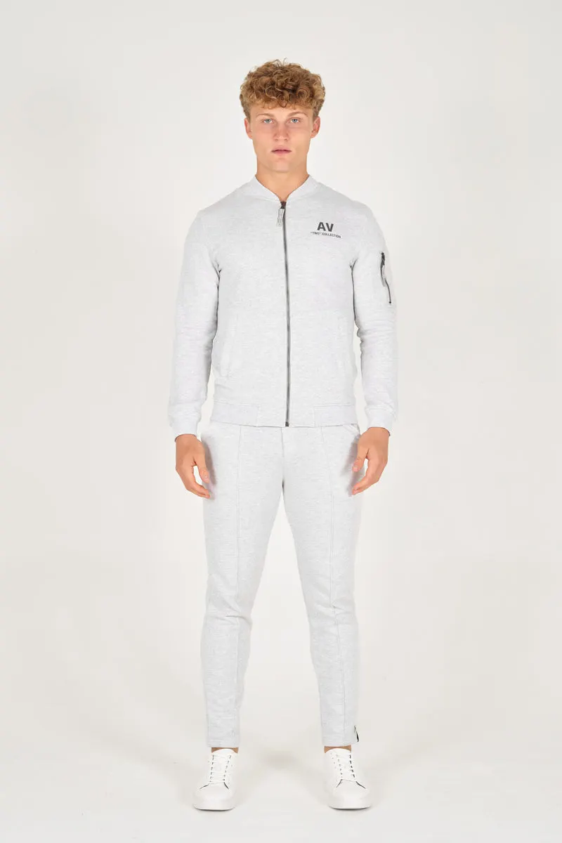 Grey Melange Organic Bomber