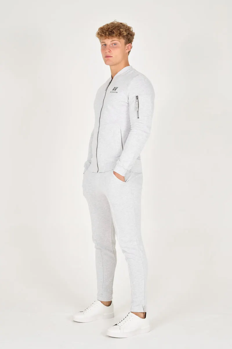 Grey Melange Organic Bomber