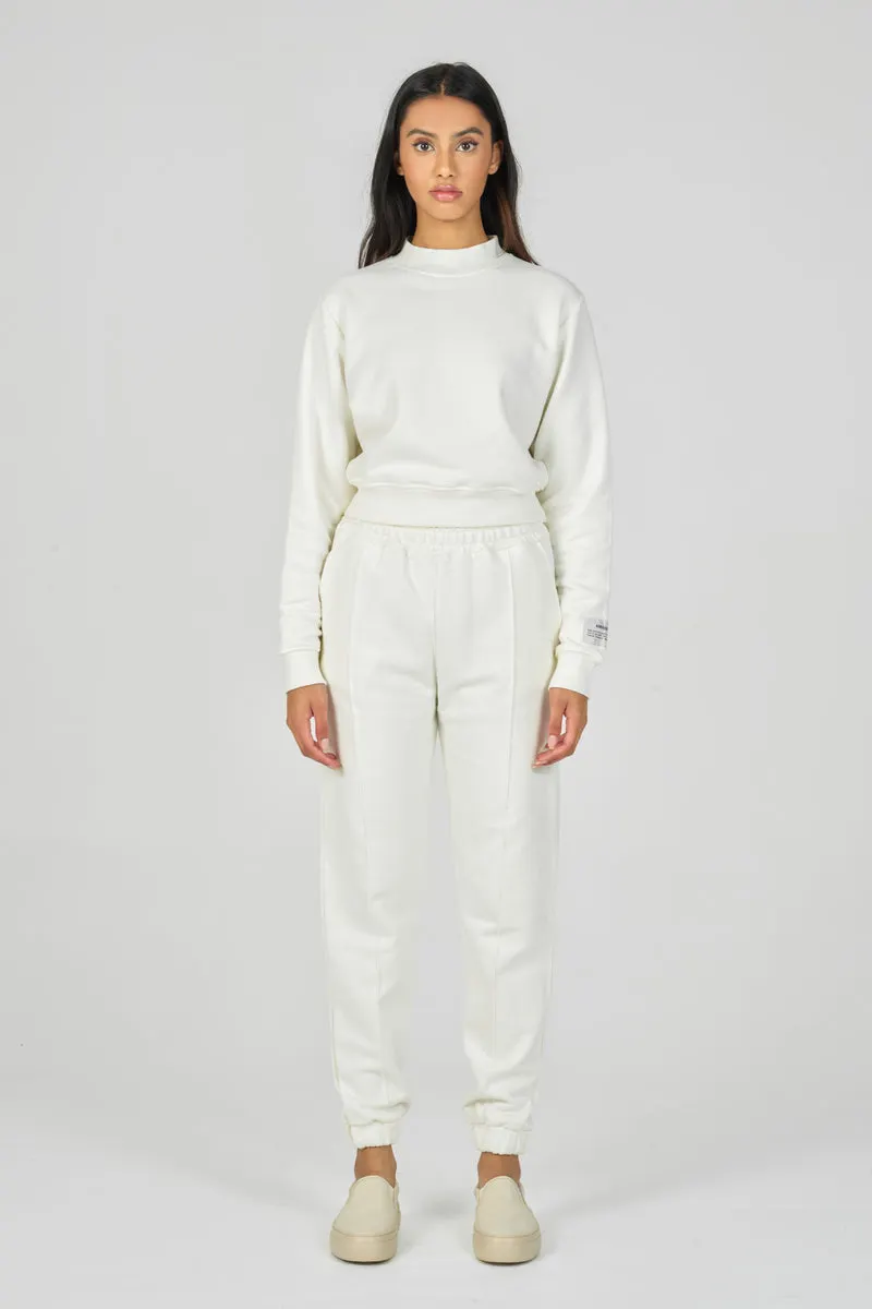 Off-White Organic Cropped Sweatshirt