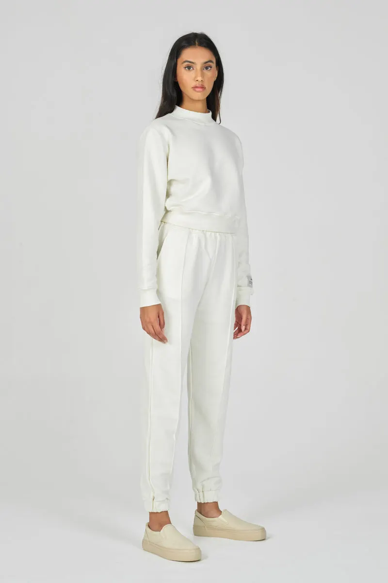 Off-White Organic Cropped Sweatshirt