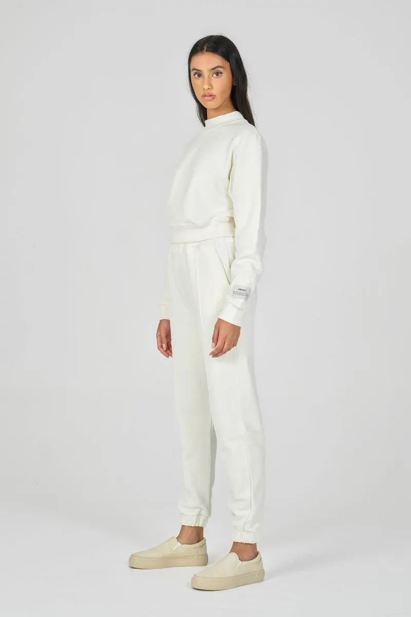 Off-White Organic Cropped Sweatshirt