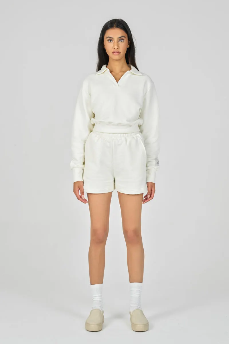 Off-White Organic Open Collar Sweatshirt
