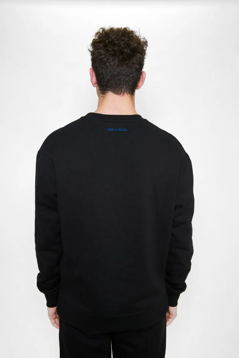 Black 'Phonetic' Classic Sweatshirt