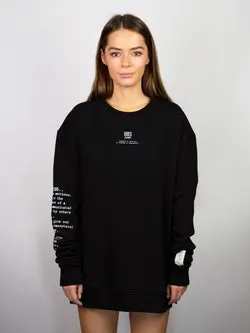 Black 'Definition' Classic Sweatshirt