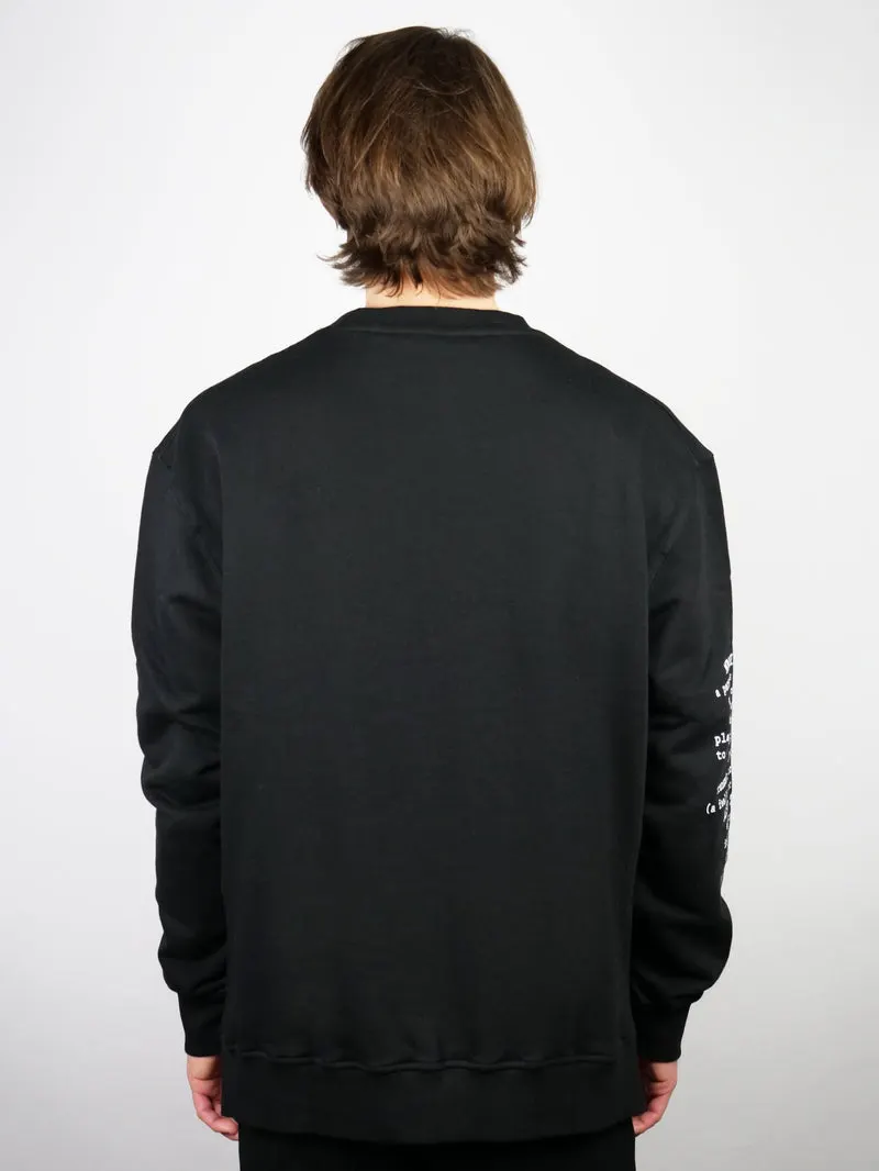 Black 'Definition' Classic Sweatshirt