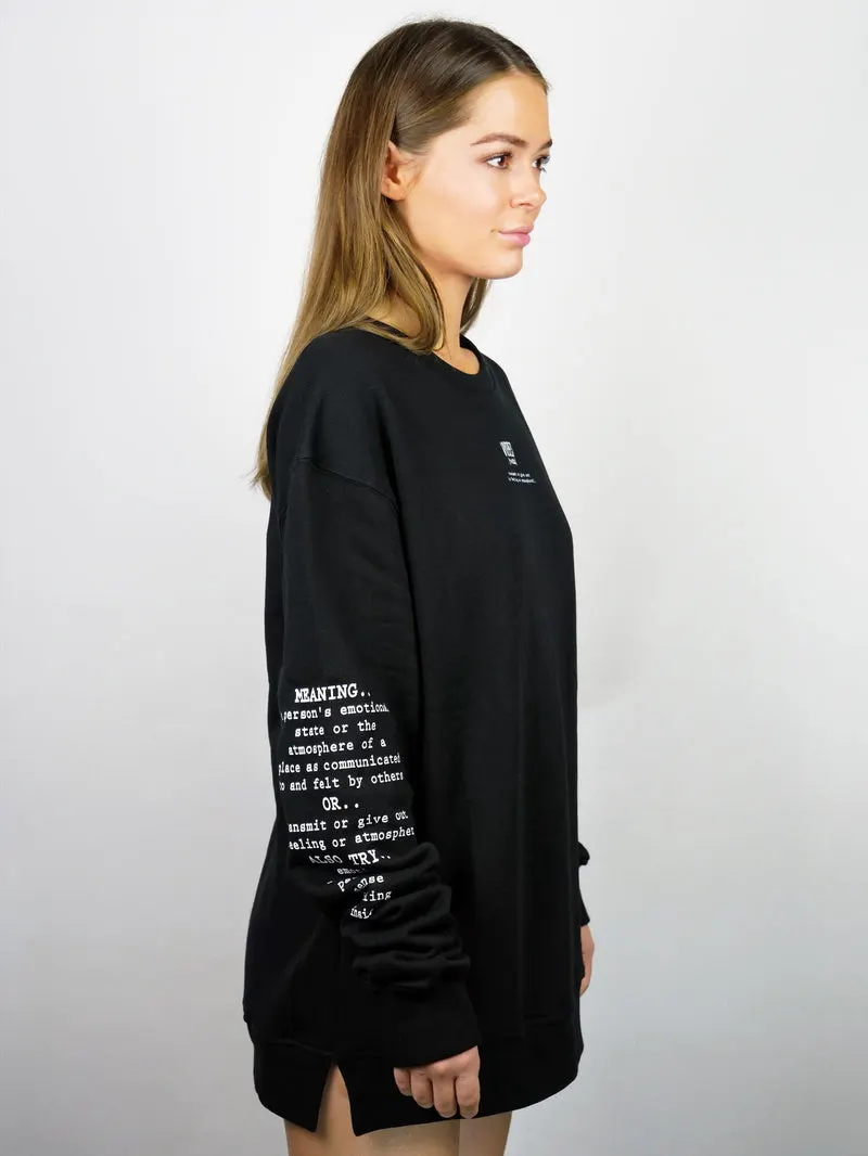 Black 'Definition' Classic Sweatshirt