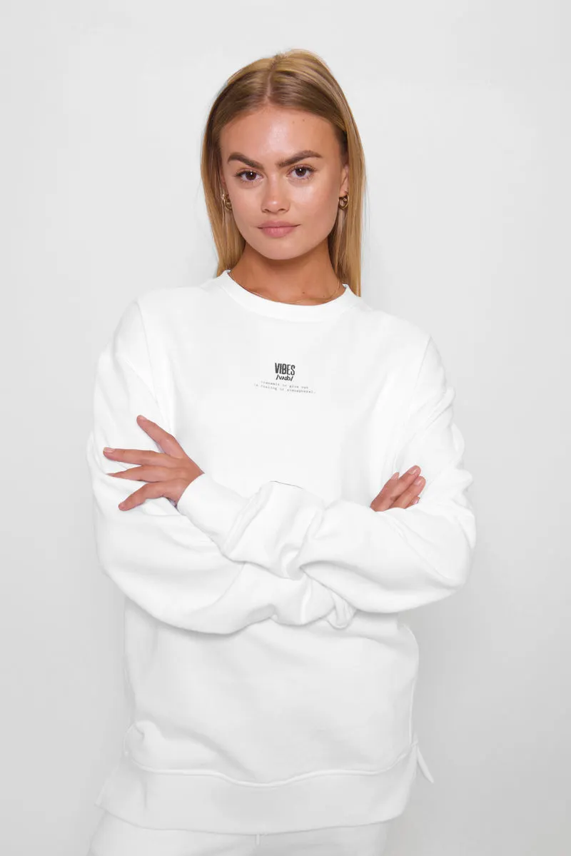 White Classic Sweatshirt