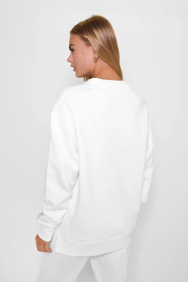 White Classic Sweatshirt