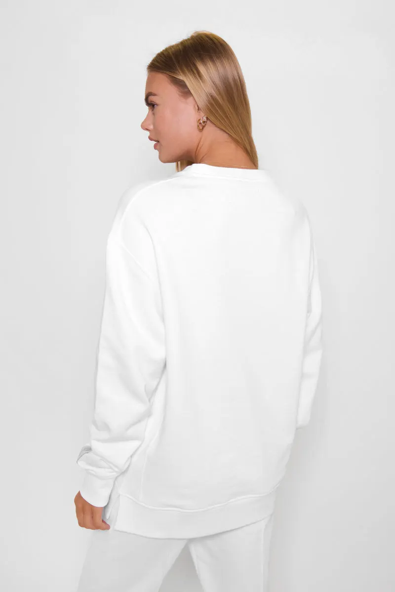 White 'Definition' Classic Sweatshirt