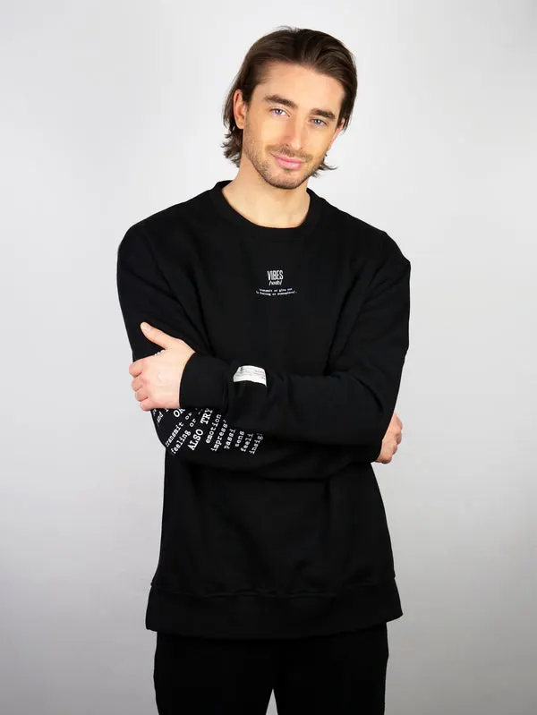 Black 'Definition' Classic Sweatshirt