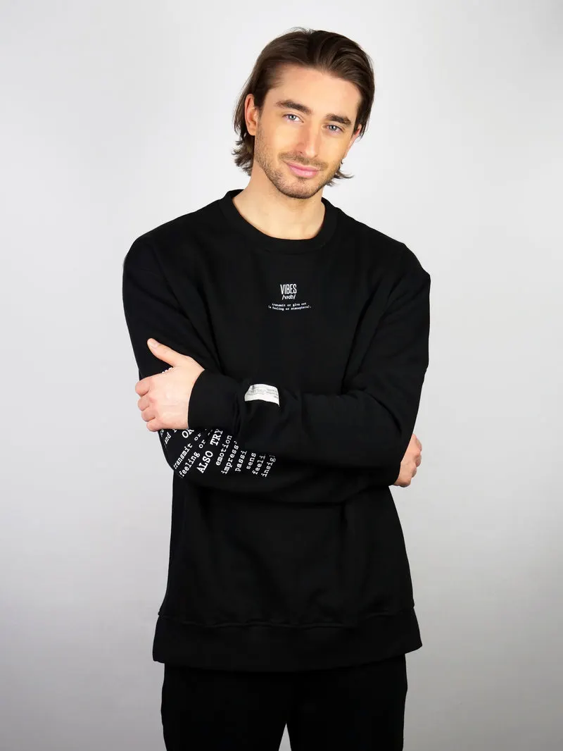 Black 'Definition' Classic Sweatshirt
