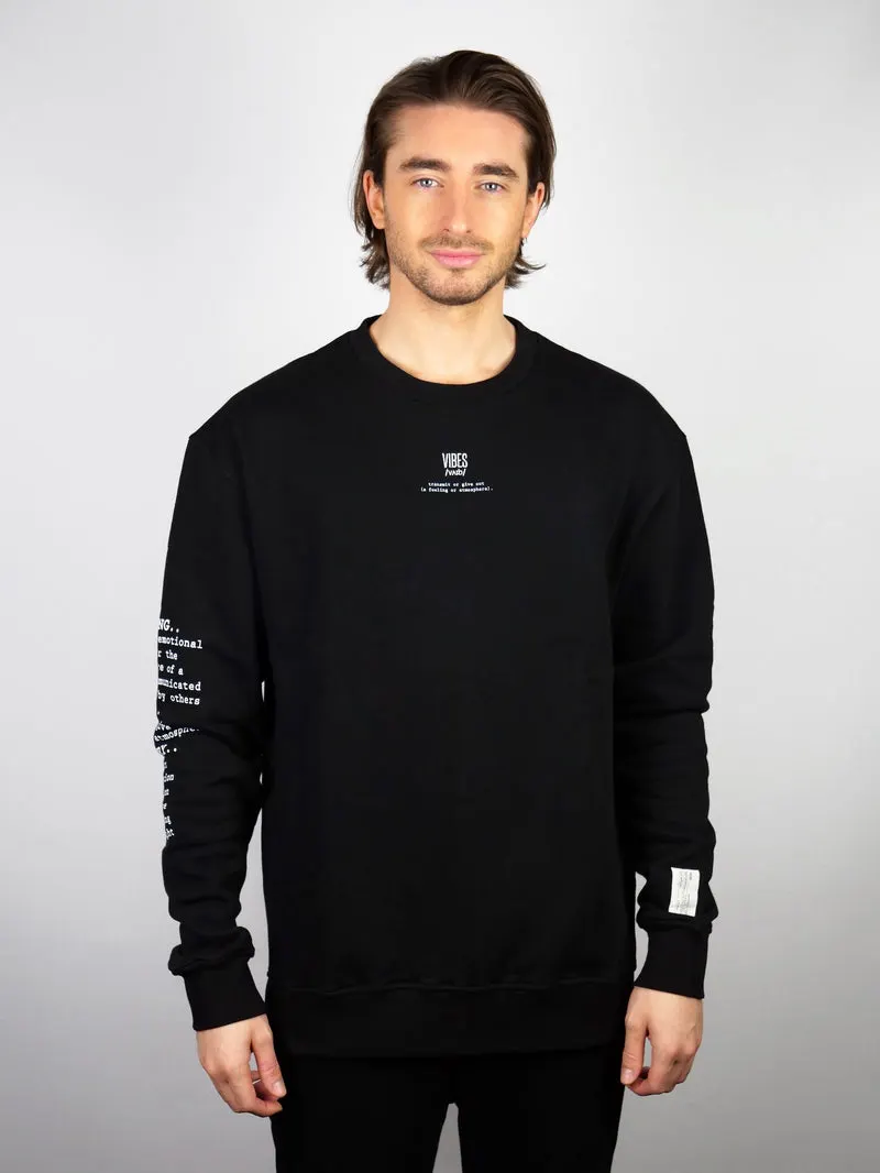 Black 'Definition' Classic Sweatshirt