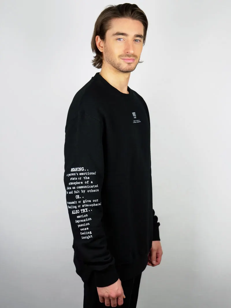 Black 'Definition' Classic Sweatshirt
