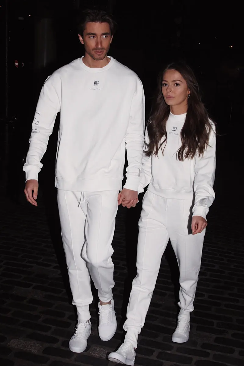 White 'Definition' Classic Sweatshirt
