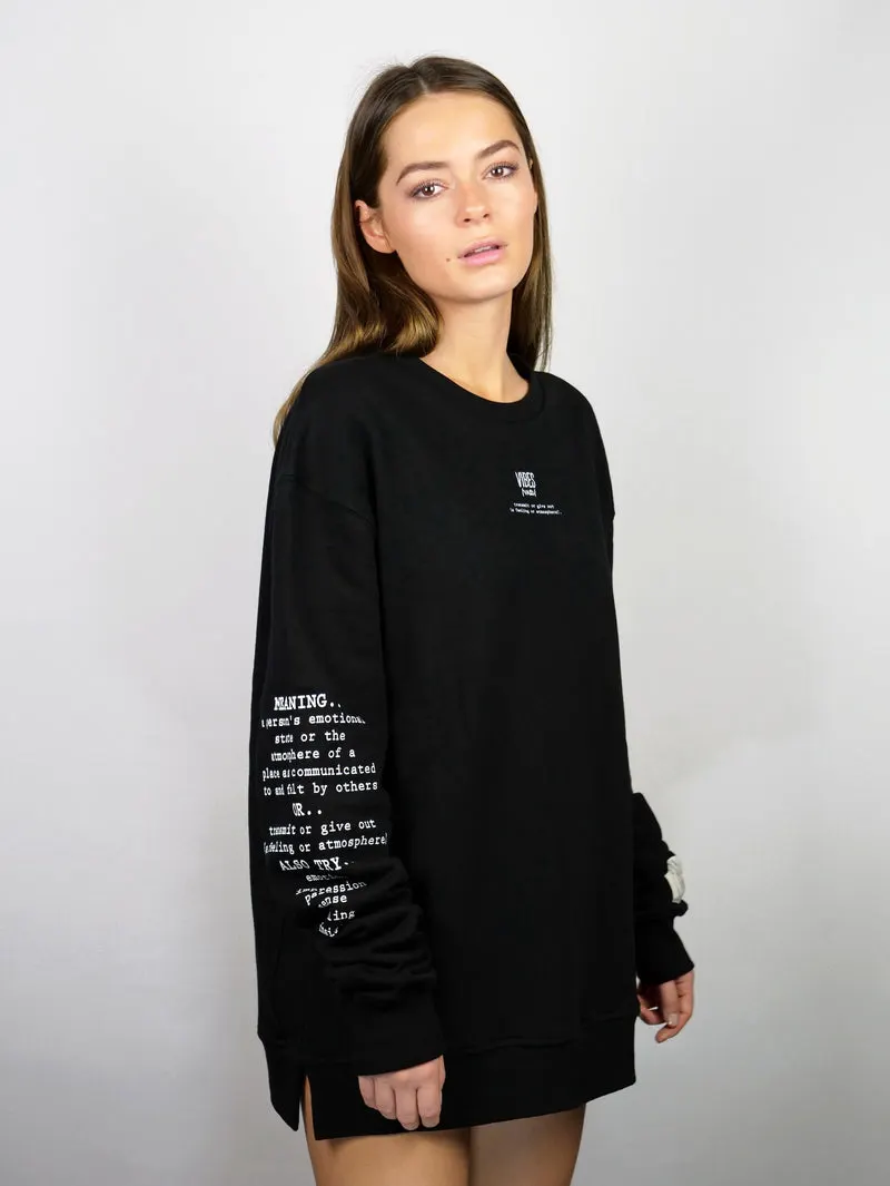 Black 'Definition' Classic Sweatshirt