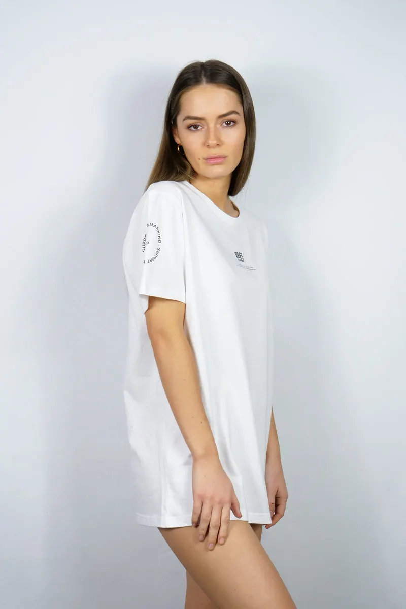 SUPPORT HUMANKIND WHITE CLASSIC TEE