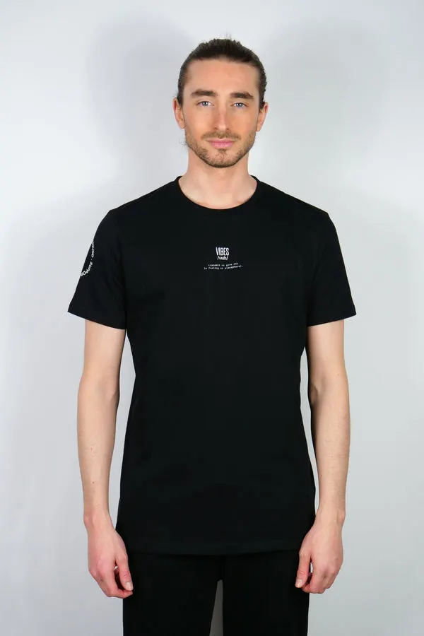 SUPPORT HUMANKIND BLACK CLASSIC TEE