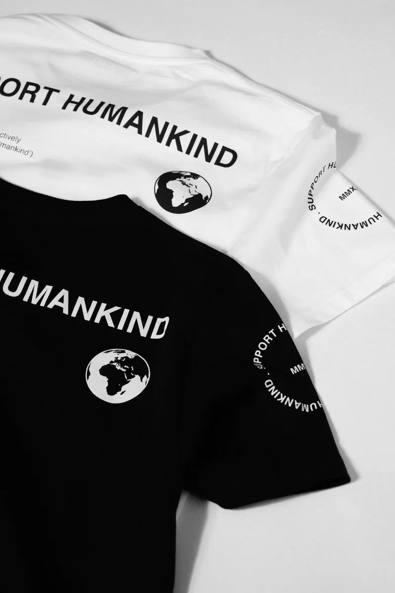 SUPPORT HUMANKIND WHITE CLASSIC TEE