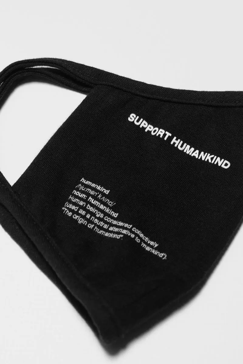 Black Organic Cotton Mask