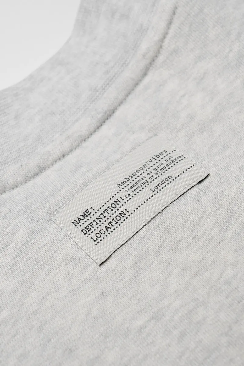Grey Melange Organic Bomber